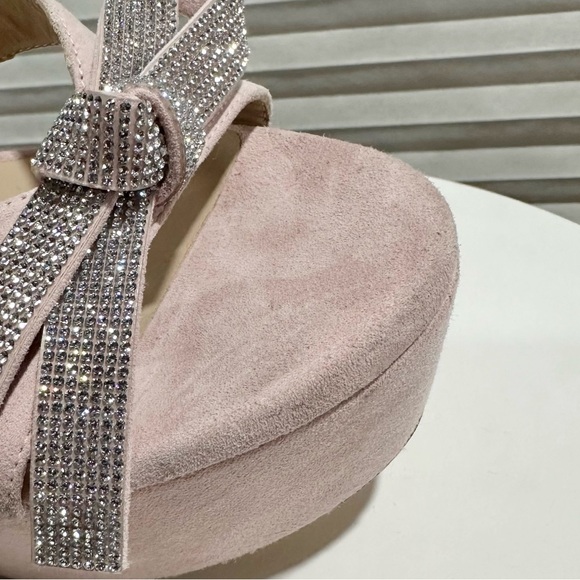 🌹STUART WEITZMAN🌹 Sw Mega Bow Platform Pink Sandal Size:9.5B - Picture 11 of 15